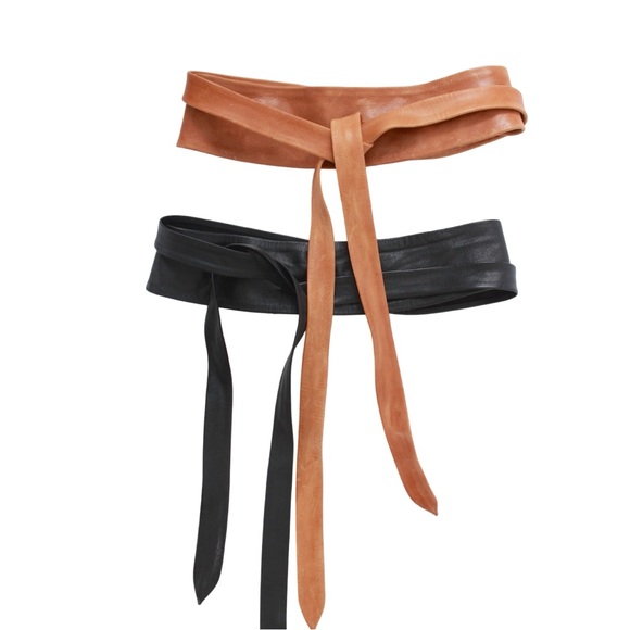 NWT $89 ADA Leather Chia Napa Combo Wrap Belt - Picture 10 of 12